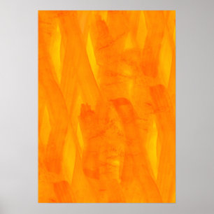 Póster Aguarela sem emenda do abstrato do amarelo do