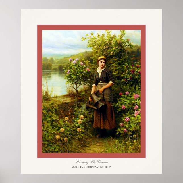 Póster Águas Ao Jardim ~ Daniel Ridgway Knight (Frente)