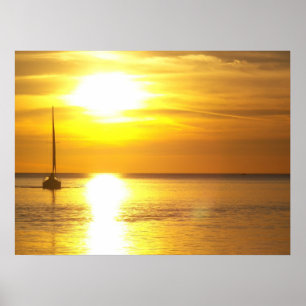 Póster Águas do por do sol