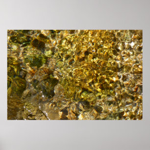 Poster Águas do Rio Kaweah Natureza Abstrata