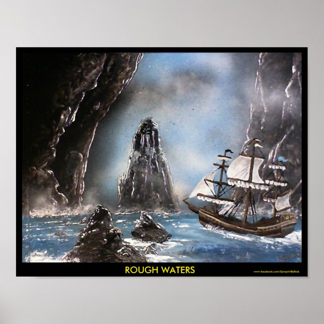 Póster Águas em bruto (Frente)