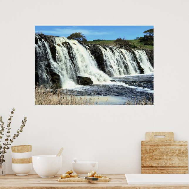 Poster Águas Fluindo de Hopkins Falls (Cozinha)