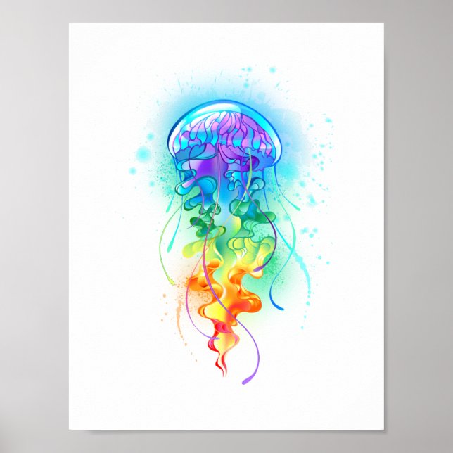 Poster Águas-vivas do arco-íris (Frente)
