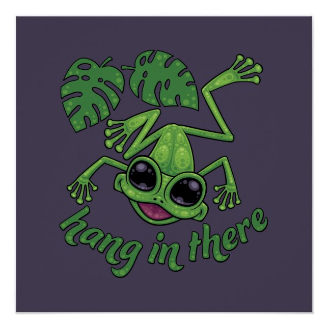 Póster Aguente-Se Lá Feliz Sapo Verde (Frente)