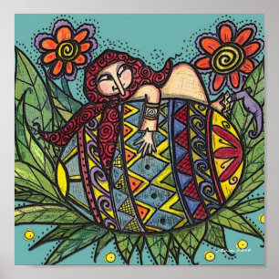 Póster Aguente sua Arte Folclórica Ucraniana Pysanka