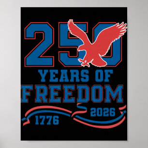 Poster Águia 250 Anos de Liberdade Americana 1776 2026 25
