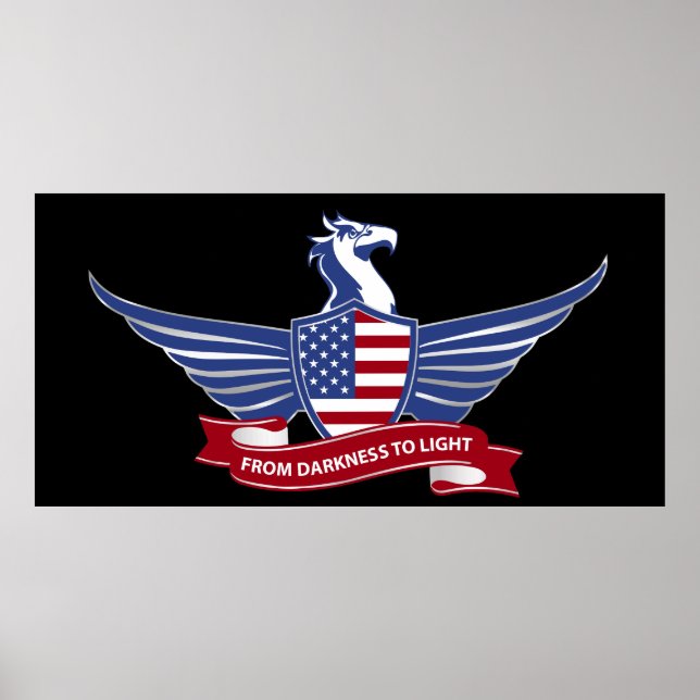 Poster águia americana (Frente)