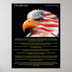 Poster Águia americana 1Posters dos Desiderata