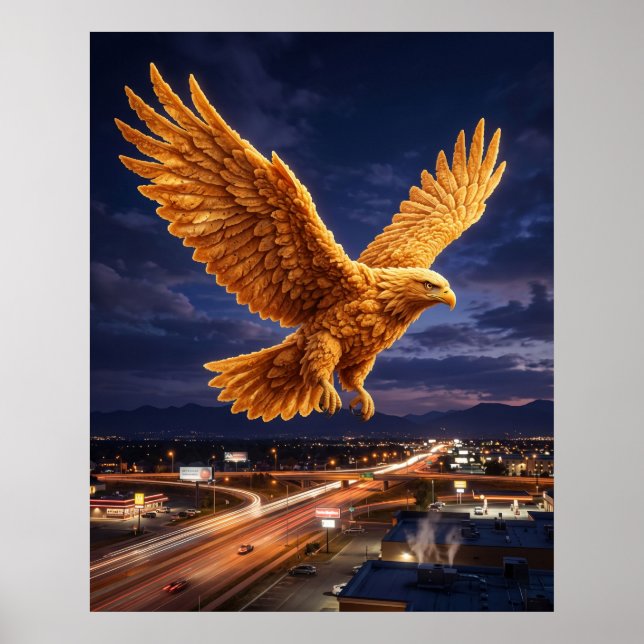 Poster Águia de Frango Frito (Frente)