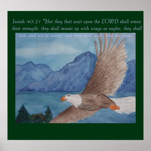 Poster Águia em chamas (Frente)