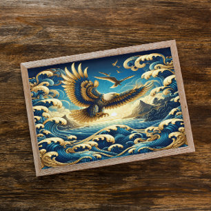 Poster Águia Majestosa exibindo orgulhosamente a liberdad