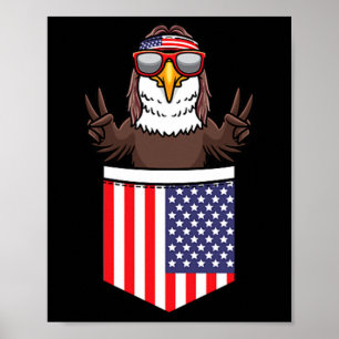 Poster Águia No Bolso Dia da Independência Patriótica 4º