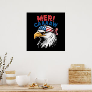 Poster Águia Patriótica da Liberdade do Dia 4 de Julho