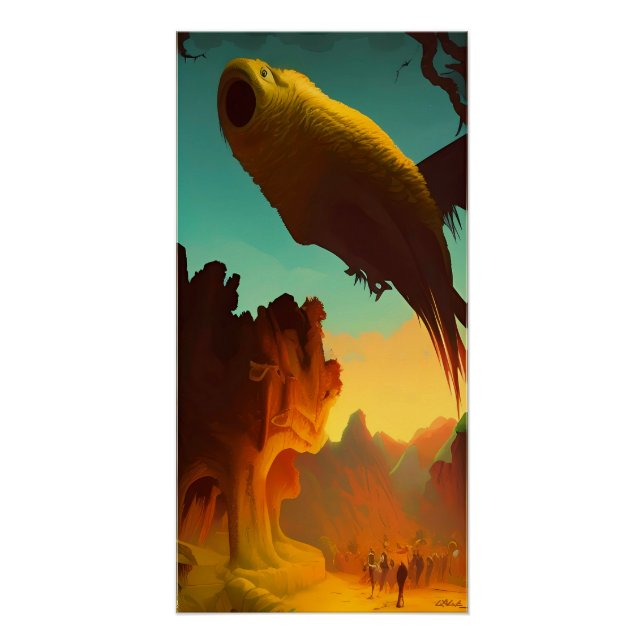 Póster Águia-Pescadora e Touro (Frente)