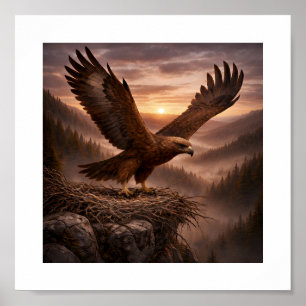 Poster Águia-real (Aquila chrysaetos) – Aves de Rapina
