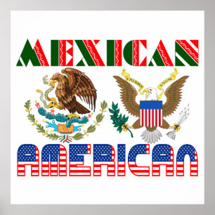 Póster Águias Mexicanas Americanas