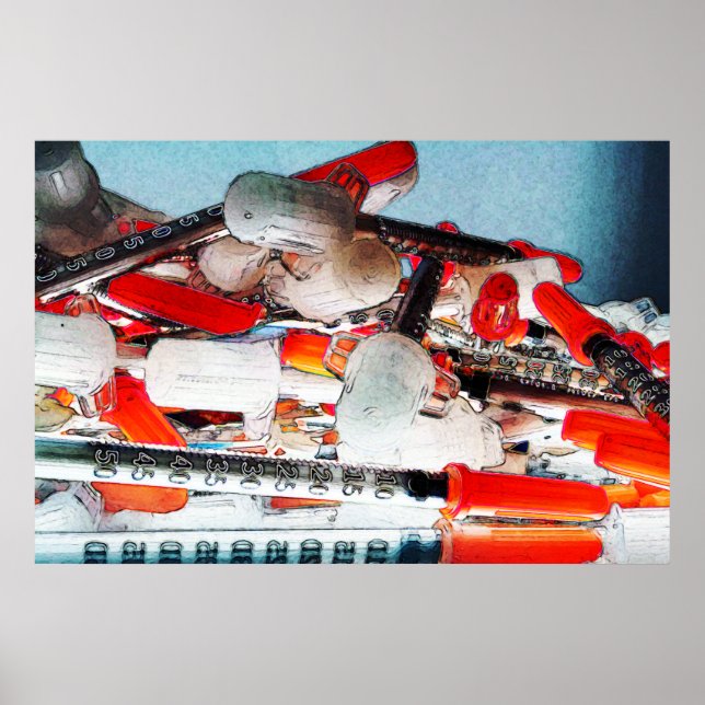 Póster Agulhas médicas (Frente)