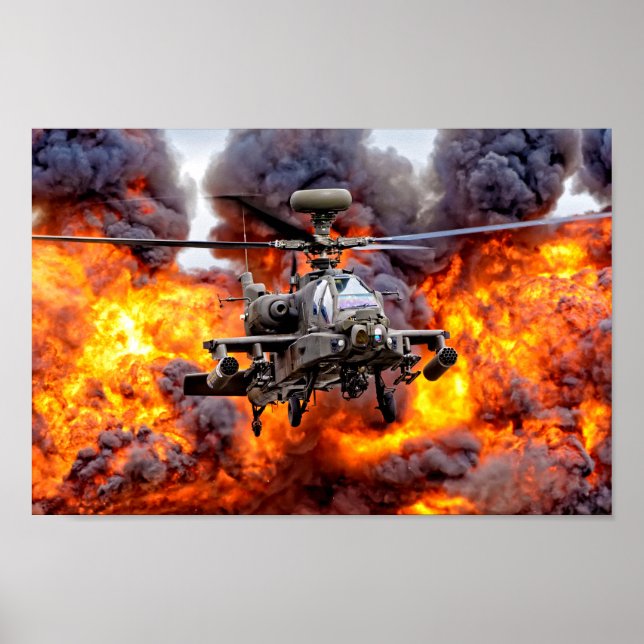 Poster AgustaWestland Apache AH1 (Frente)