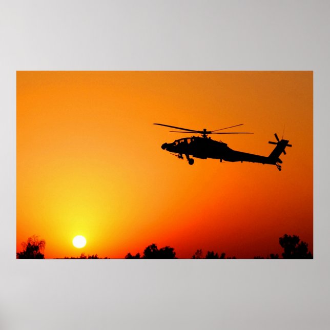 Poster AH-64 Apache (Frente)