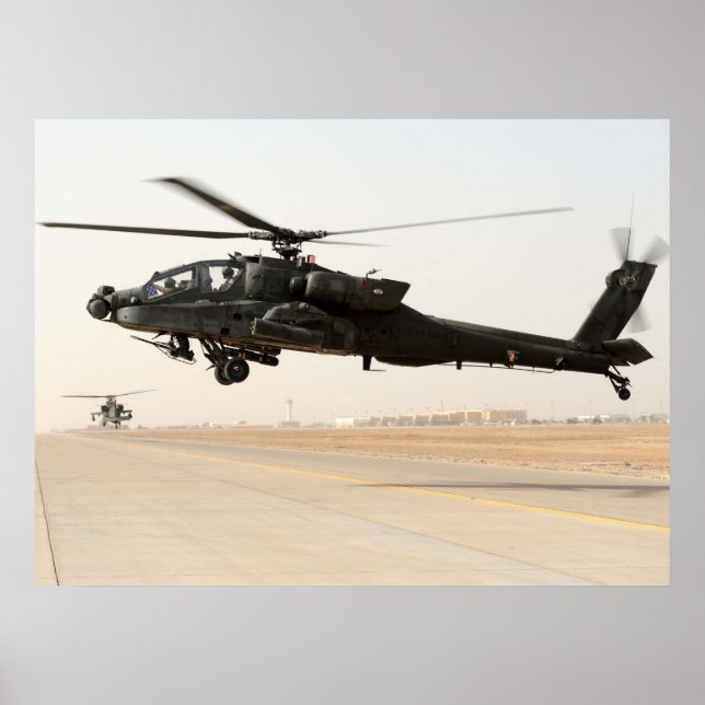 Poster AH-64 Apache (Frente)