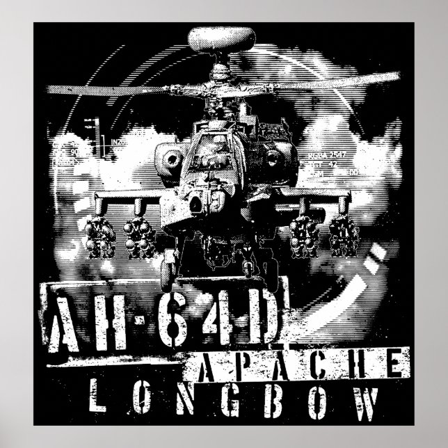 Poster AH-64D Apache Longbow (Frente)