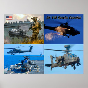 POSTER AH-64E APACHE GUARDIAN