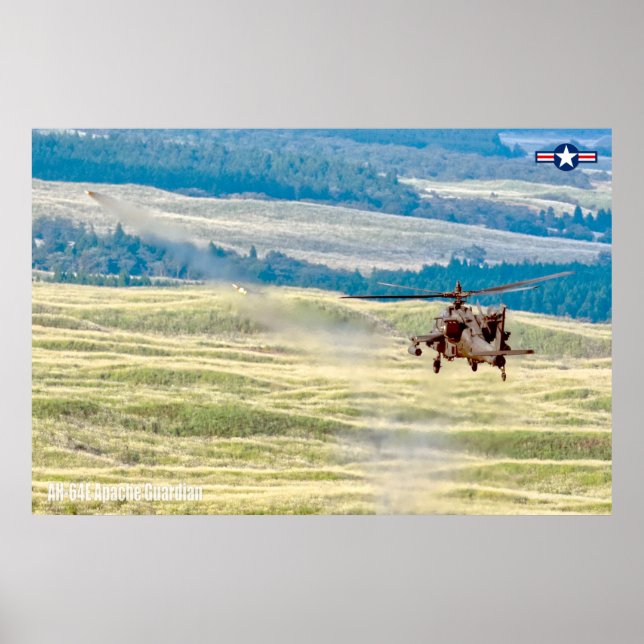 POSTER AH-64E APACHE GUARDIAN (Frente)