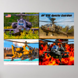 POSTER AH-64E APACHE GUARDIAN