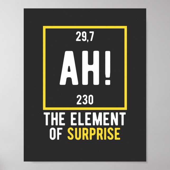 Poster Ah, o elemento da surpresa (Frente)
