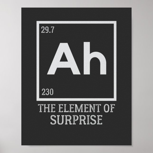 Poster Ah, o elemento das surpresas (Frente)