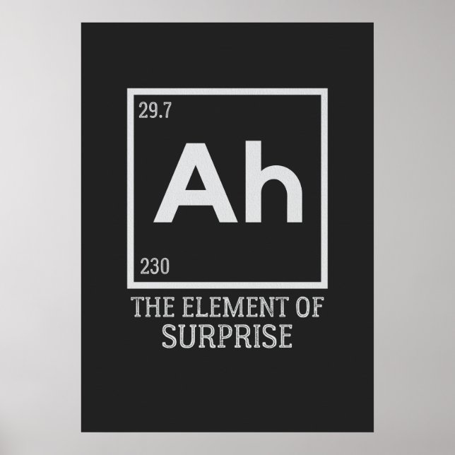 Poster Ah, o elemento das surpresas (Frente)