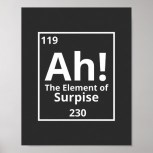 Poster ah o elemento de mesa periódica surpreendente