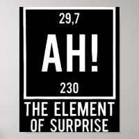Ah o elemento surpresa piada química trocadilho