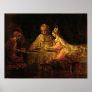 Póster Ahasuerus , Haman and Esther, c.1660