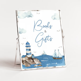 Poster Ahoy, é um garoto, livros e presentes náuticos