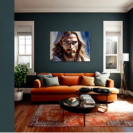 Poster AI art Jesus Cristo - Protetor