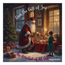 AI baixável Dê o presente de alegria Poster