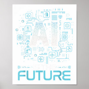 Poster Ai É O Futuro Presente Artificial De Inteligência 
