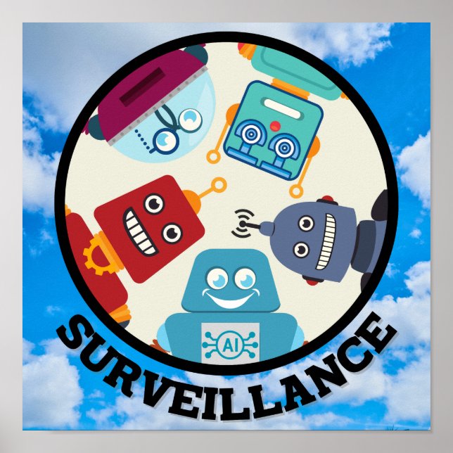 Poster AI (Inteligência Artificial) - Vigilância (Frente)