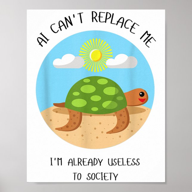 Poster Ai não pode me substituir, eu já estou inútil para (Frente)