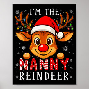 Poster Aia Rena de Natal Família Combinando Pijama Fu