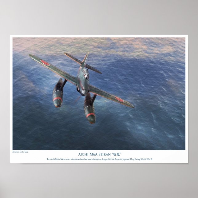 Póster Aichi M6A Seiran (Frente)