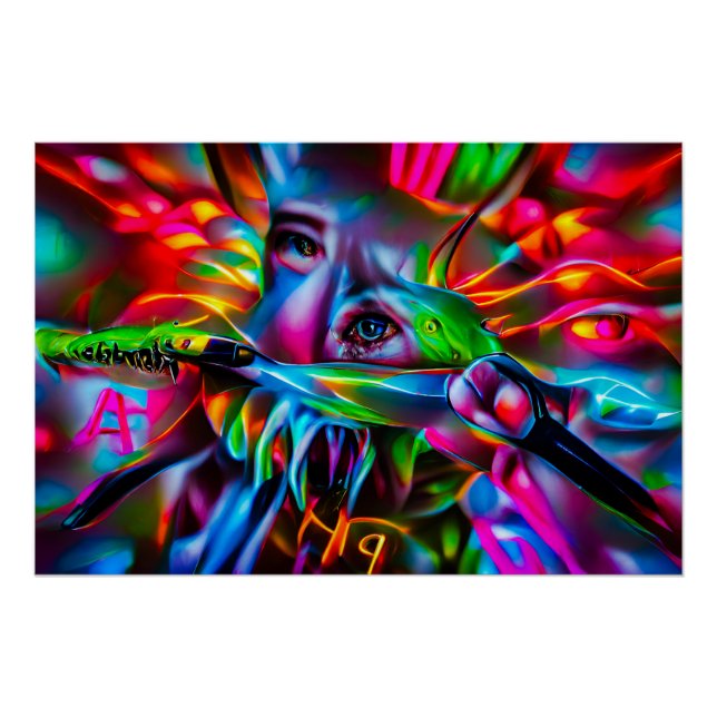 Póster Aichmofobia: Arte Surreal Viva (Frente)