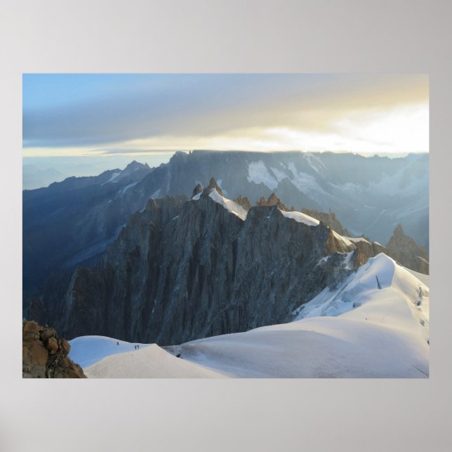 Poster Aiguille du Midi sunrise Chamonix (Frente)