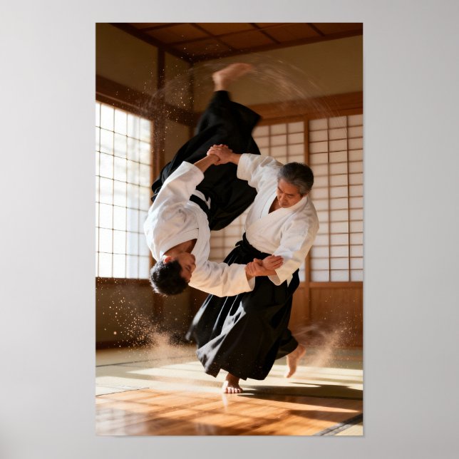 Poster Aikido Japonês (Frente)