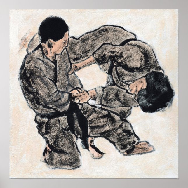 Póster Aikido Sketch 28 (Frente)