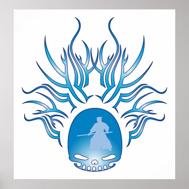 Poster Aikido Skull (Frente)