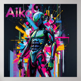 Poster AiKo Grunge Gráfico #2