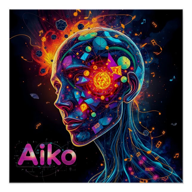 Póster AiKo Grunge Gráfico #4 (Frente)