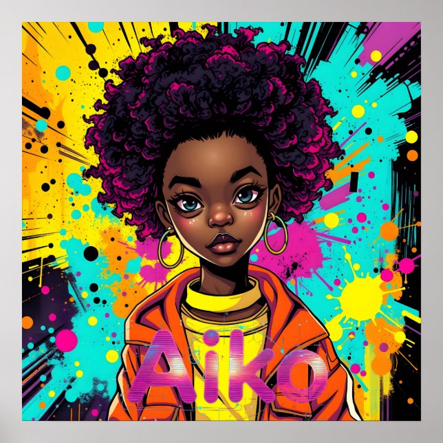 Poster AiKo Grunge Graphic #1 (Frente)